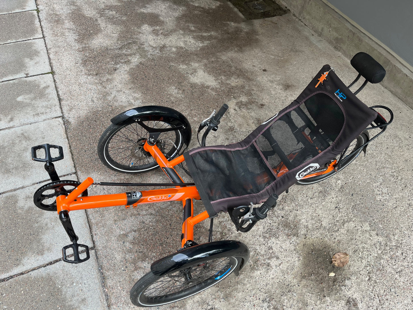 Kolmipyöräinen nojapyörä HP Velotechnik Gecko 20