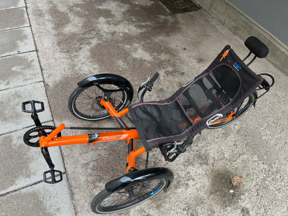 Kolmipyöräinen nojapyörä HP Velotechnik Gecko 20